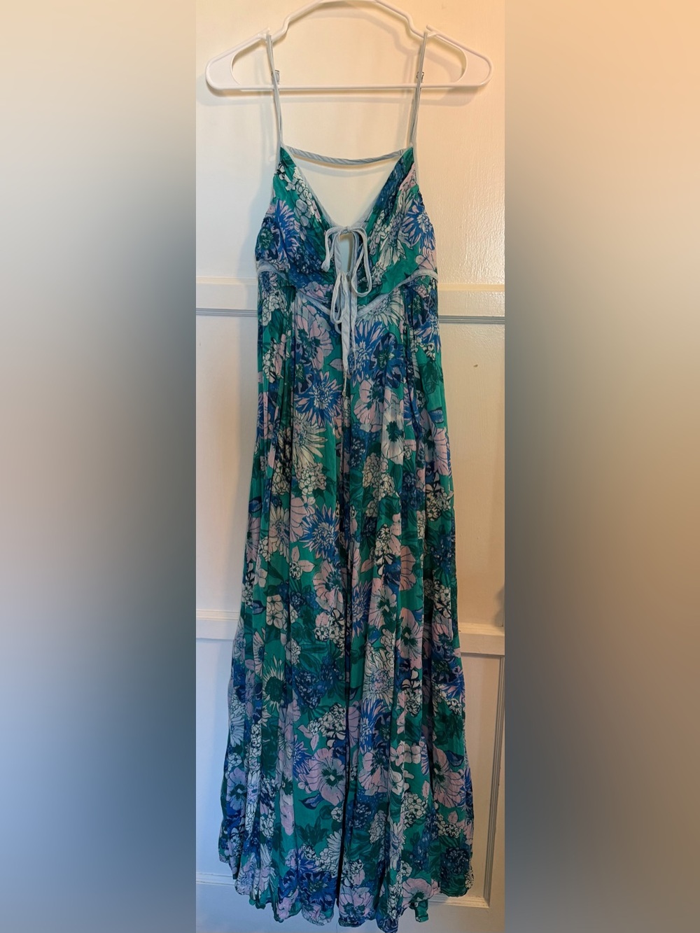 Free People Dream Weaver Floral Lace-Up Maxi Dress - Picture 4 of 9